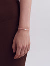 OLIO E ACETO Tanabata Special Collection Rhodonite Pearl Beaded Bracelet OLIO-OA13A19-YFC Silver/Pink Orange